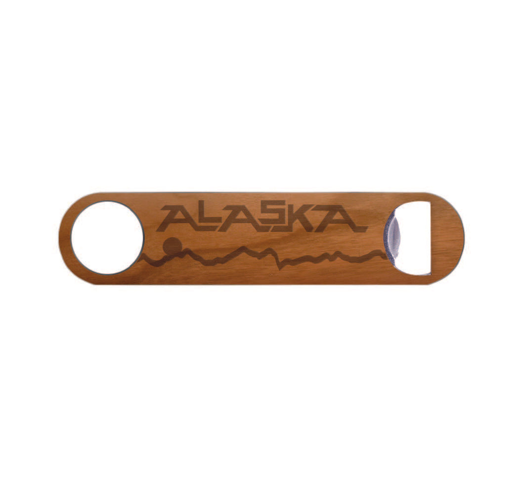 Alaska Horizon Wood Bottle Opener