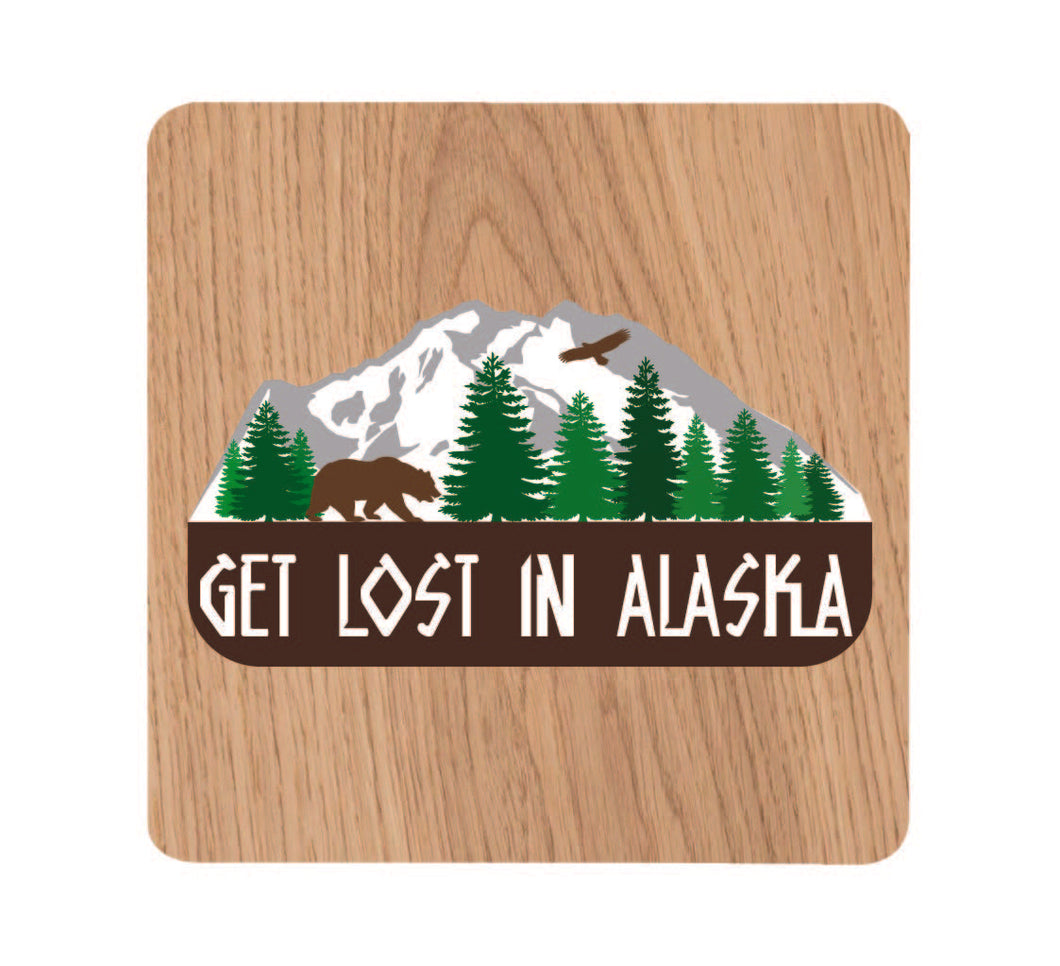 Get Lost in Alaska Wood Coaster