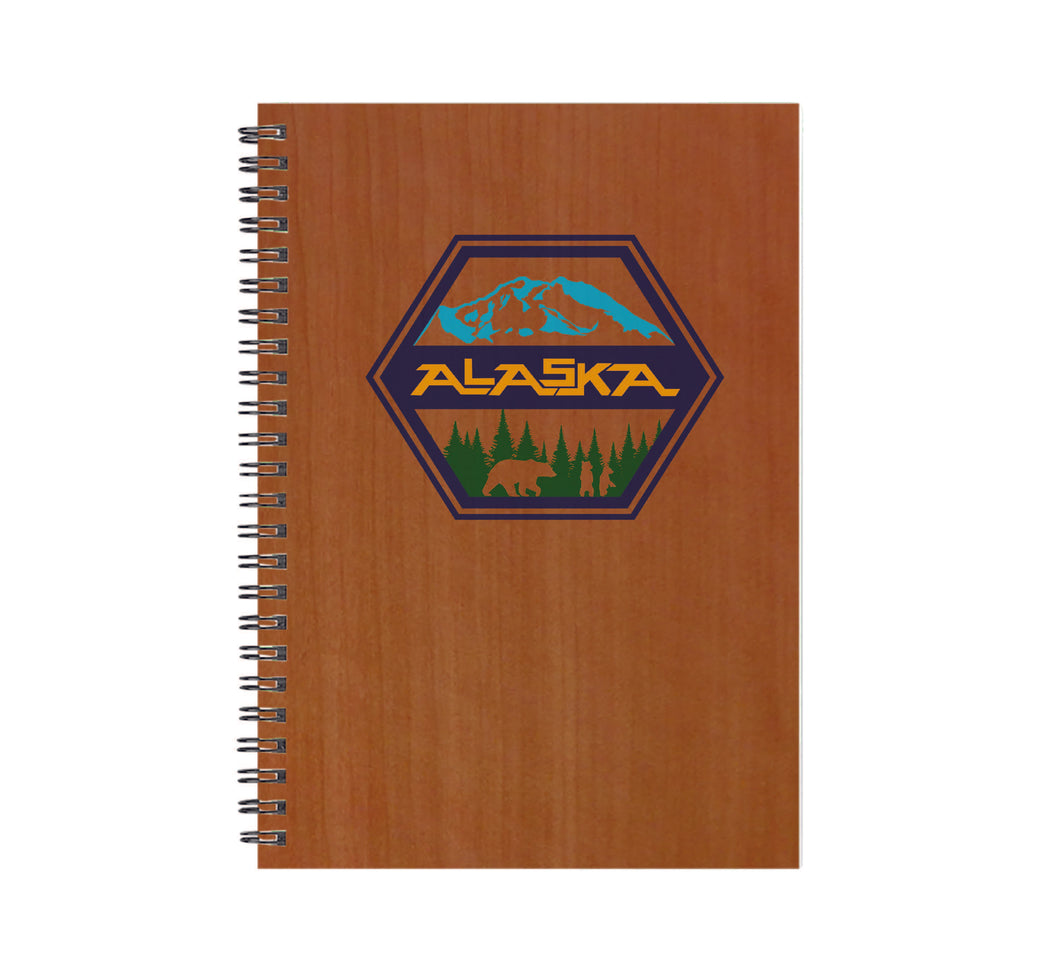 Alaska Badge Wood Journal