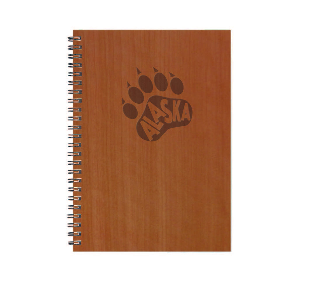 Alaska Bear Paw Wood Journal