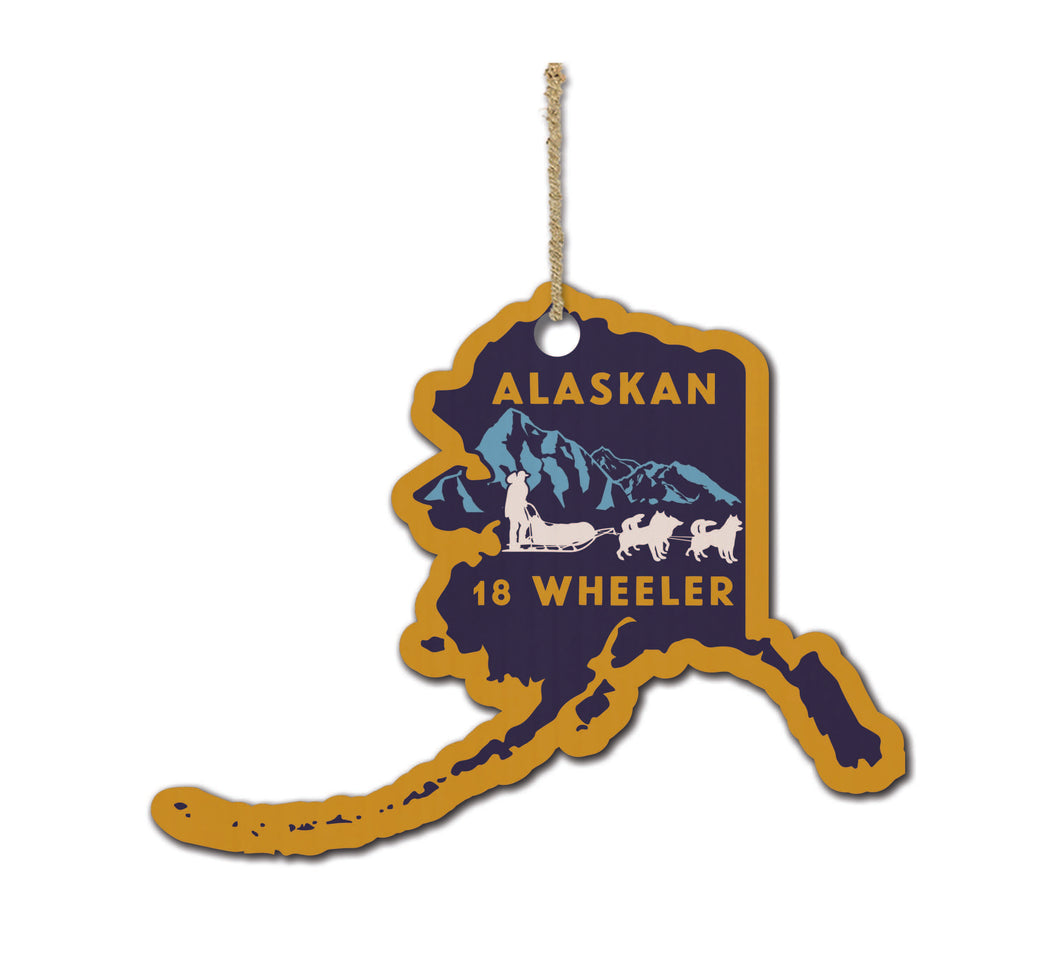 Alaskan 18 Wheeler Ornament