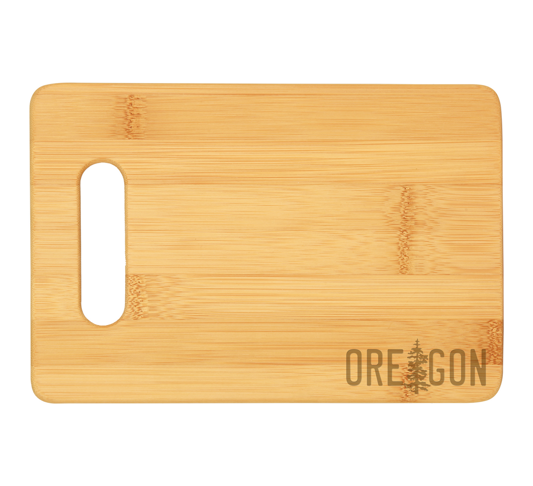 OR State License Plate Bamboo Cutting Board