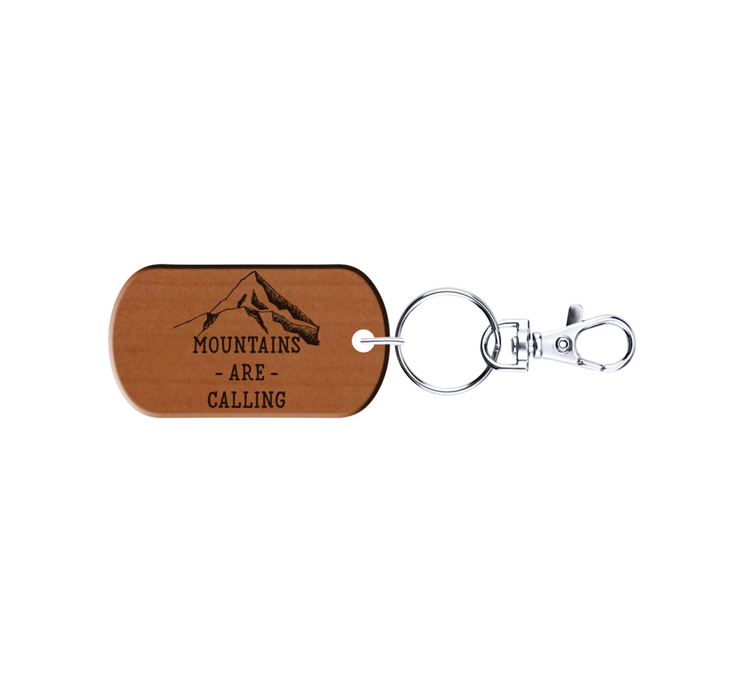 Mountains are Calling Keychain