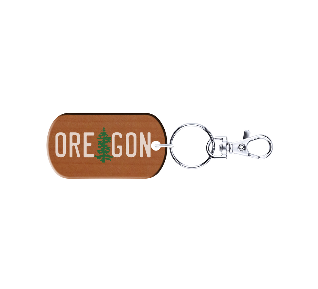 OR State License Plate Keychain