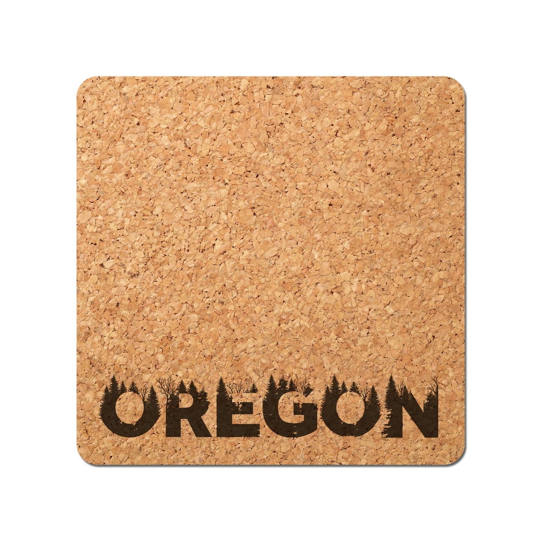 Oregon Grown Cork Coaster