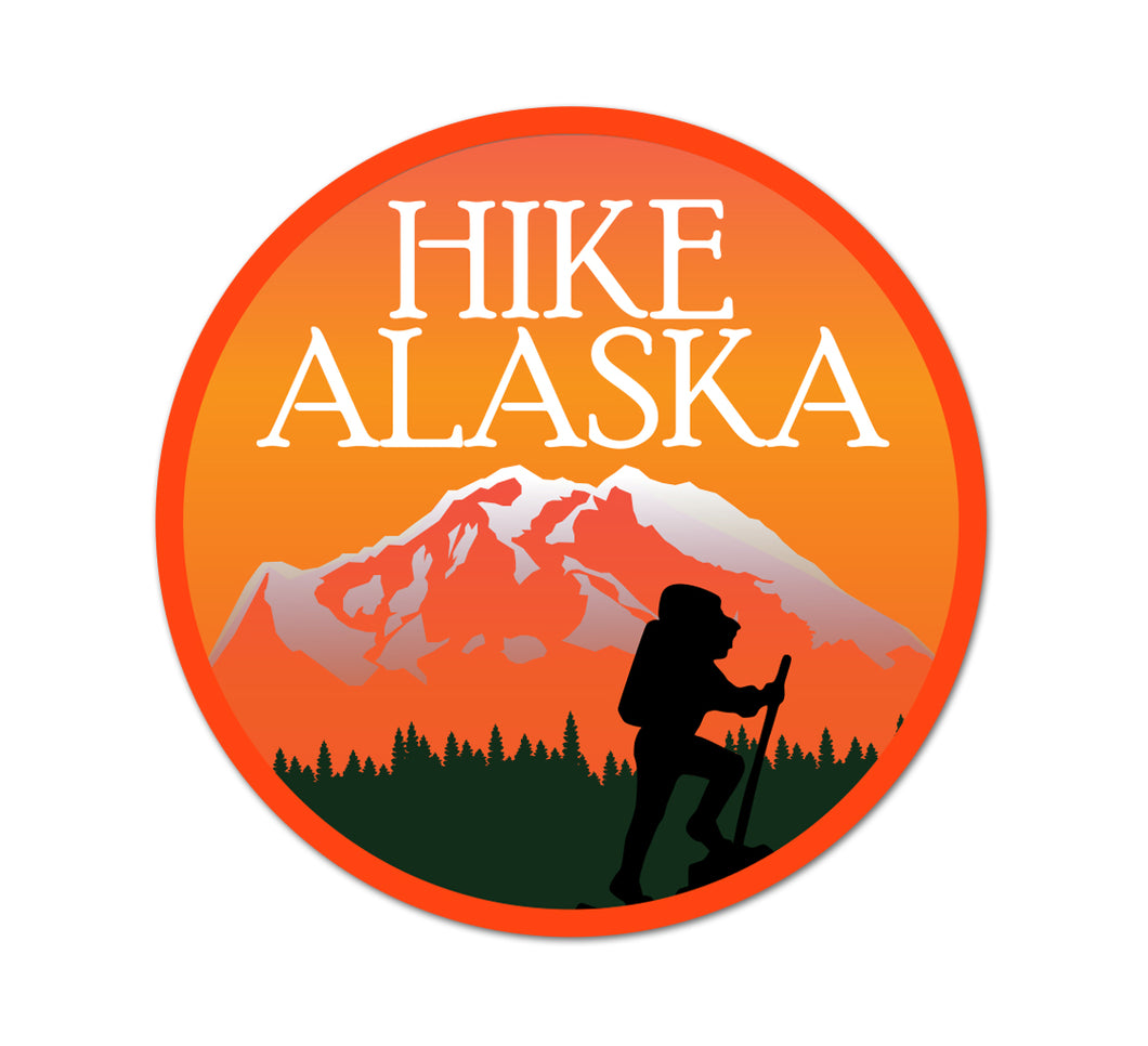 Hike Alaska Sticker