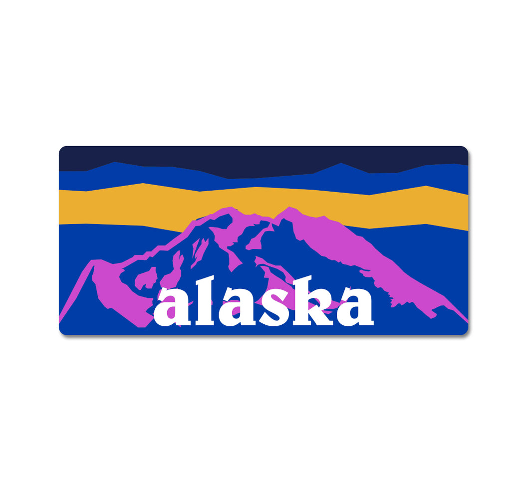 Retro Horizon Alaska Sticker