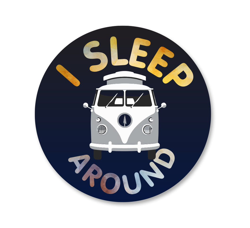I Sleep Around Van Sticker