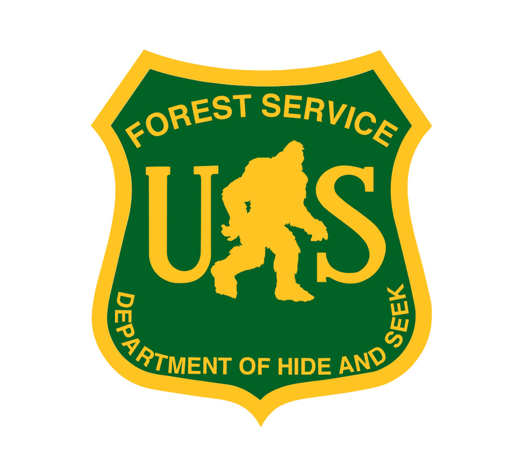 Bigfoot Forest Service Sticker