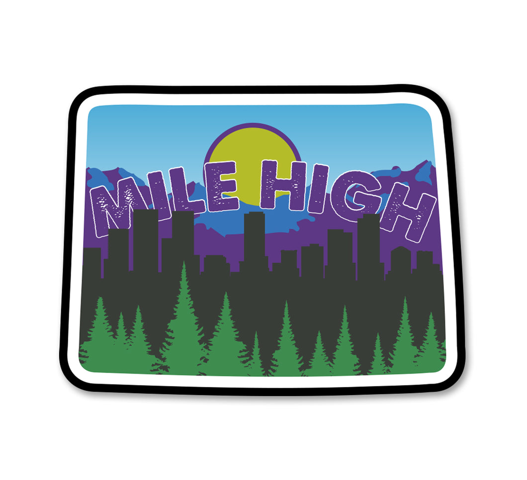 CO Mile High Skyline Sticker
