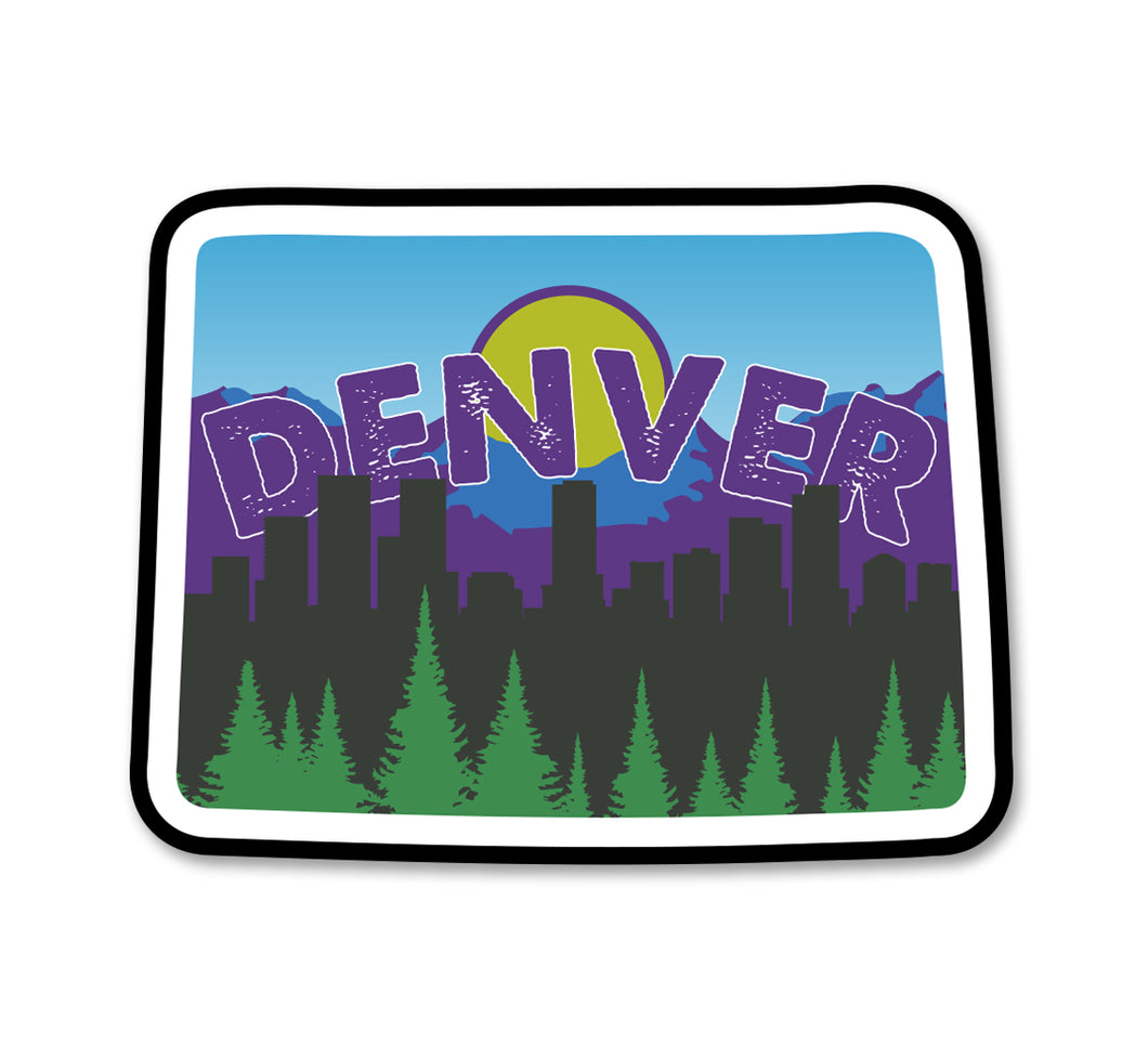 CO Denver Skyline Sticker