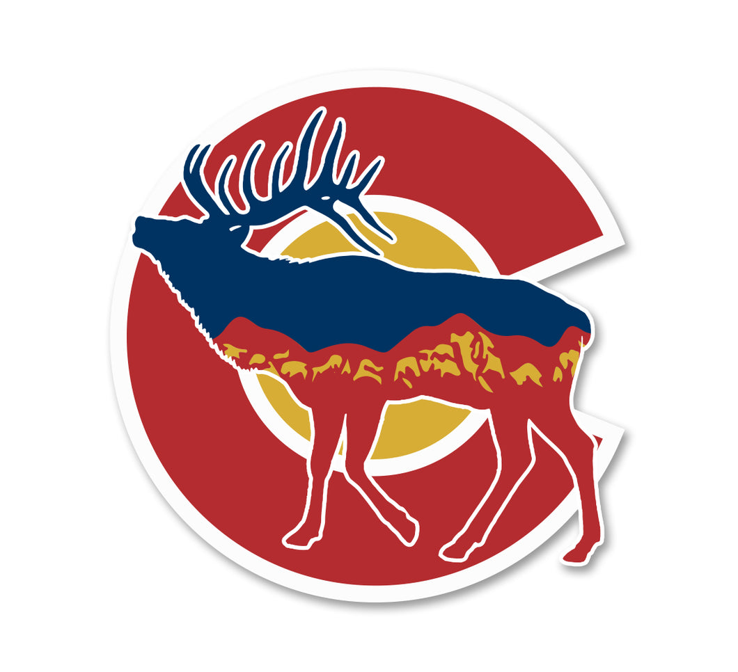 CO Elk Sticker
