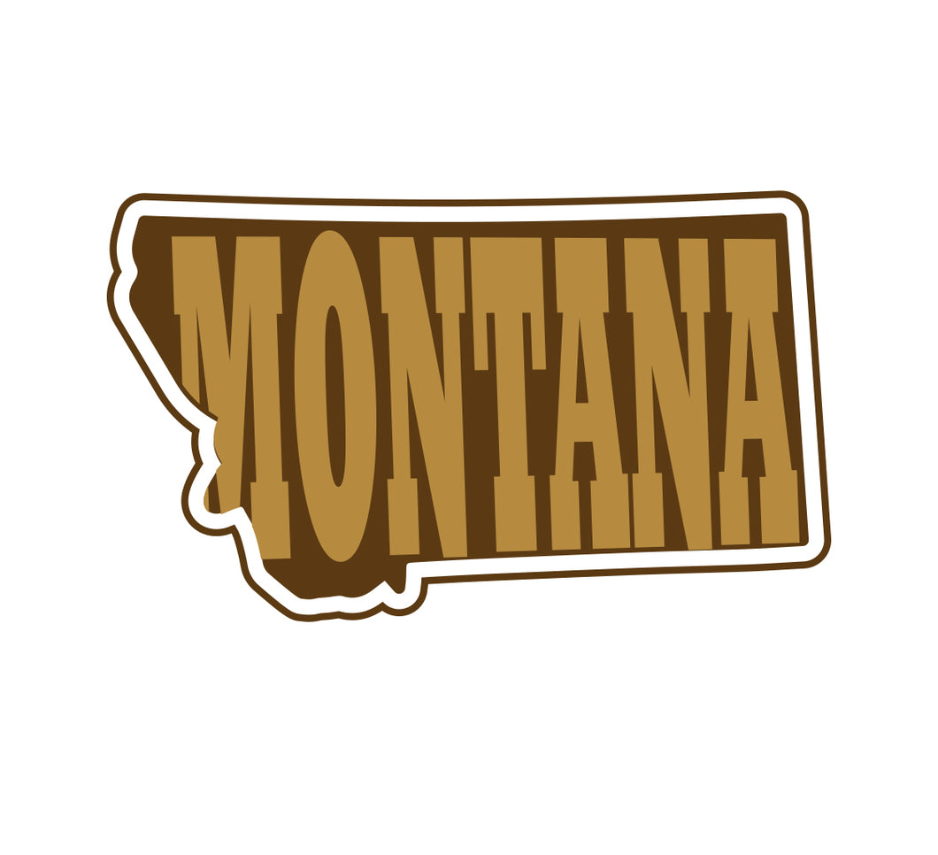 Montana in MT Sticker