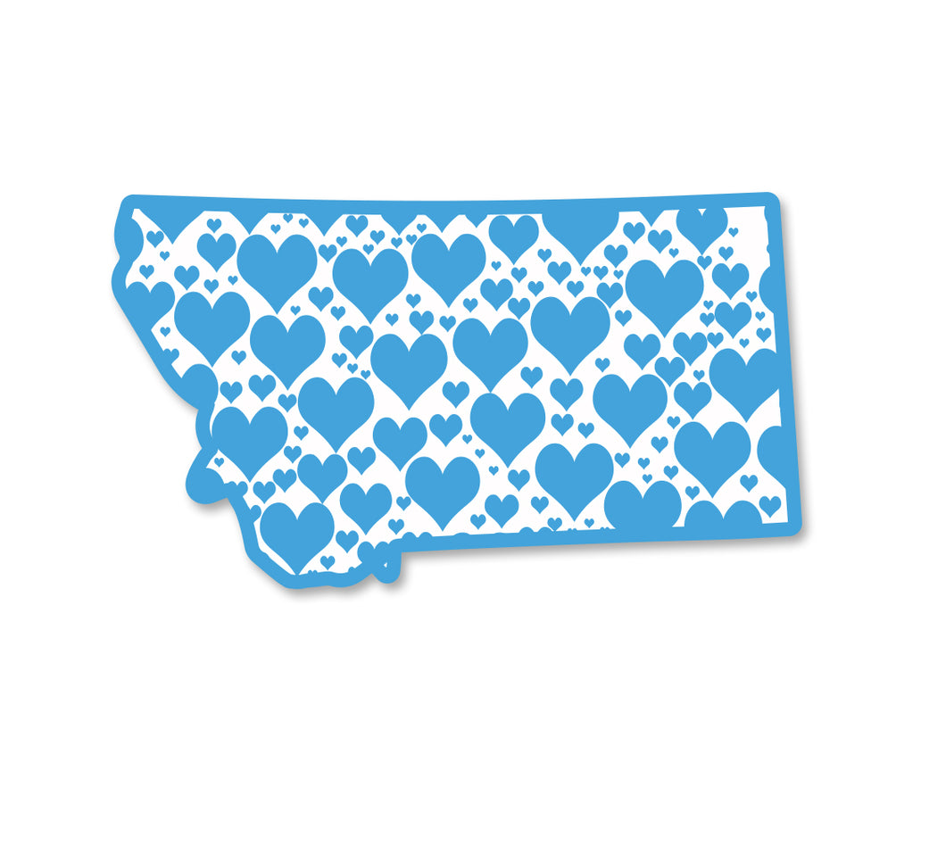 Montana Hearts Sticker