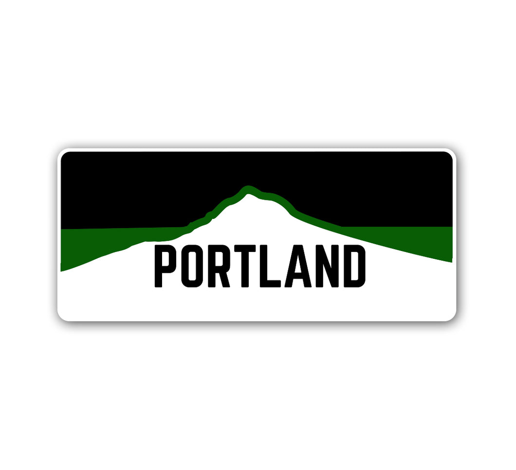 Portland Horizon Green Vinyl Sticker