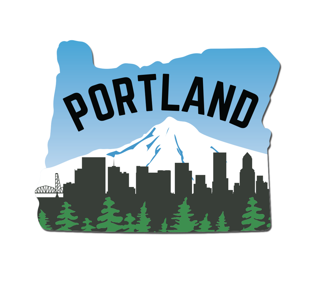 Portland Skyline Vinyl Sticker