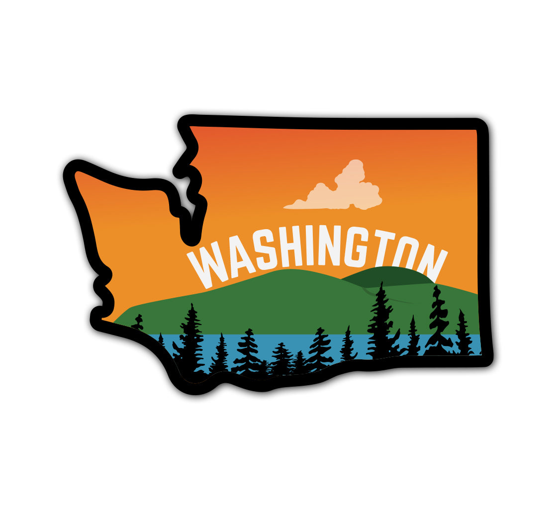 WA Landscape Vinyl Sticker – Cascade Provisions