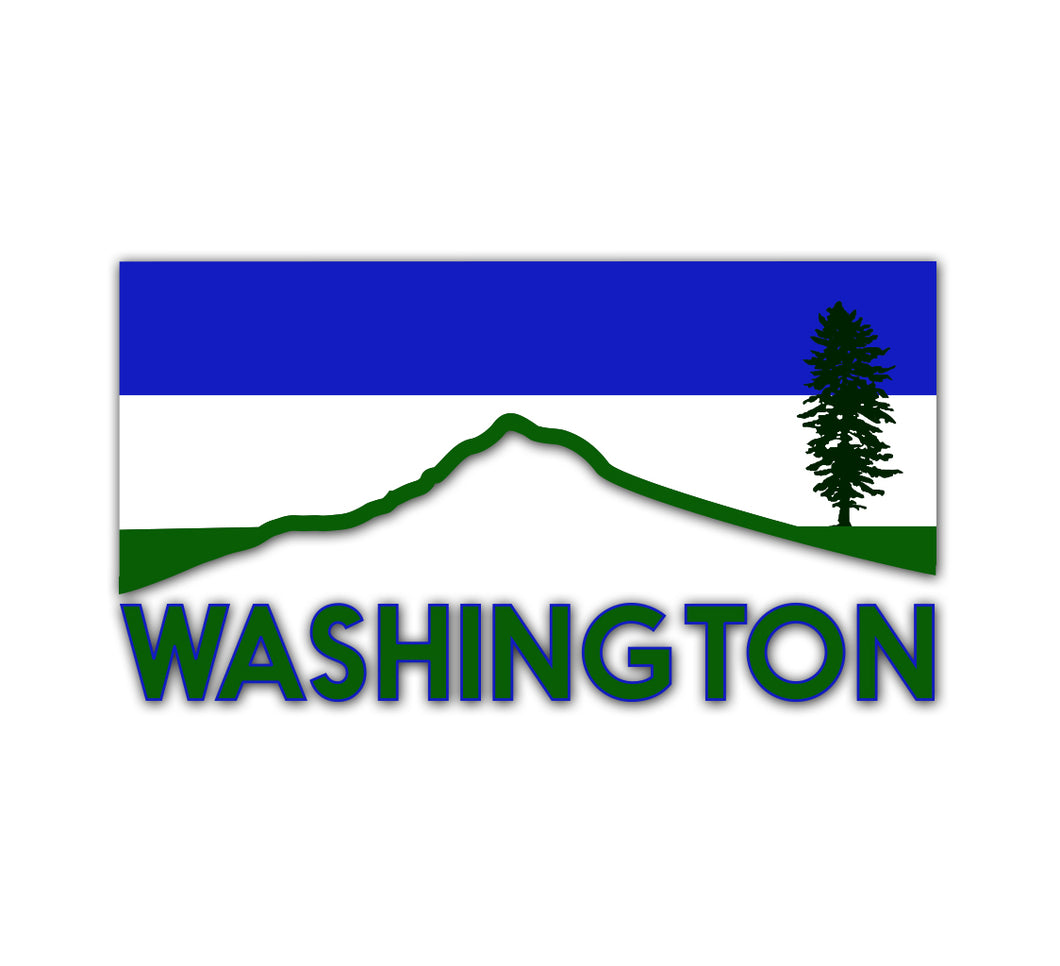 WA Cascadia Horizon Transfer Sticker