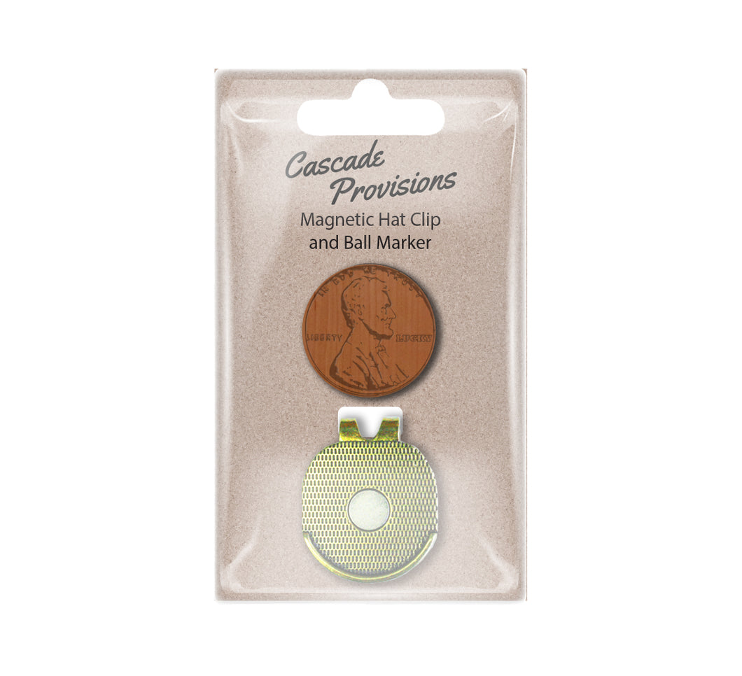 Lucky Penny Wood Wood Ball Marker