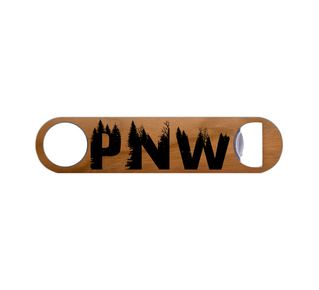 Pacific Northwest  Wood Bottle Opener