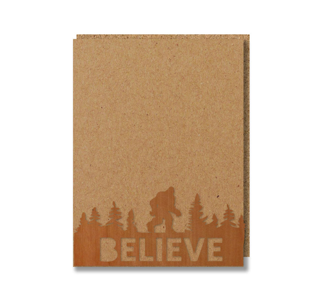 Believe in Bigfoot Card
