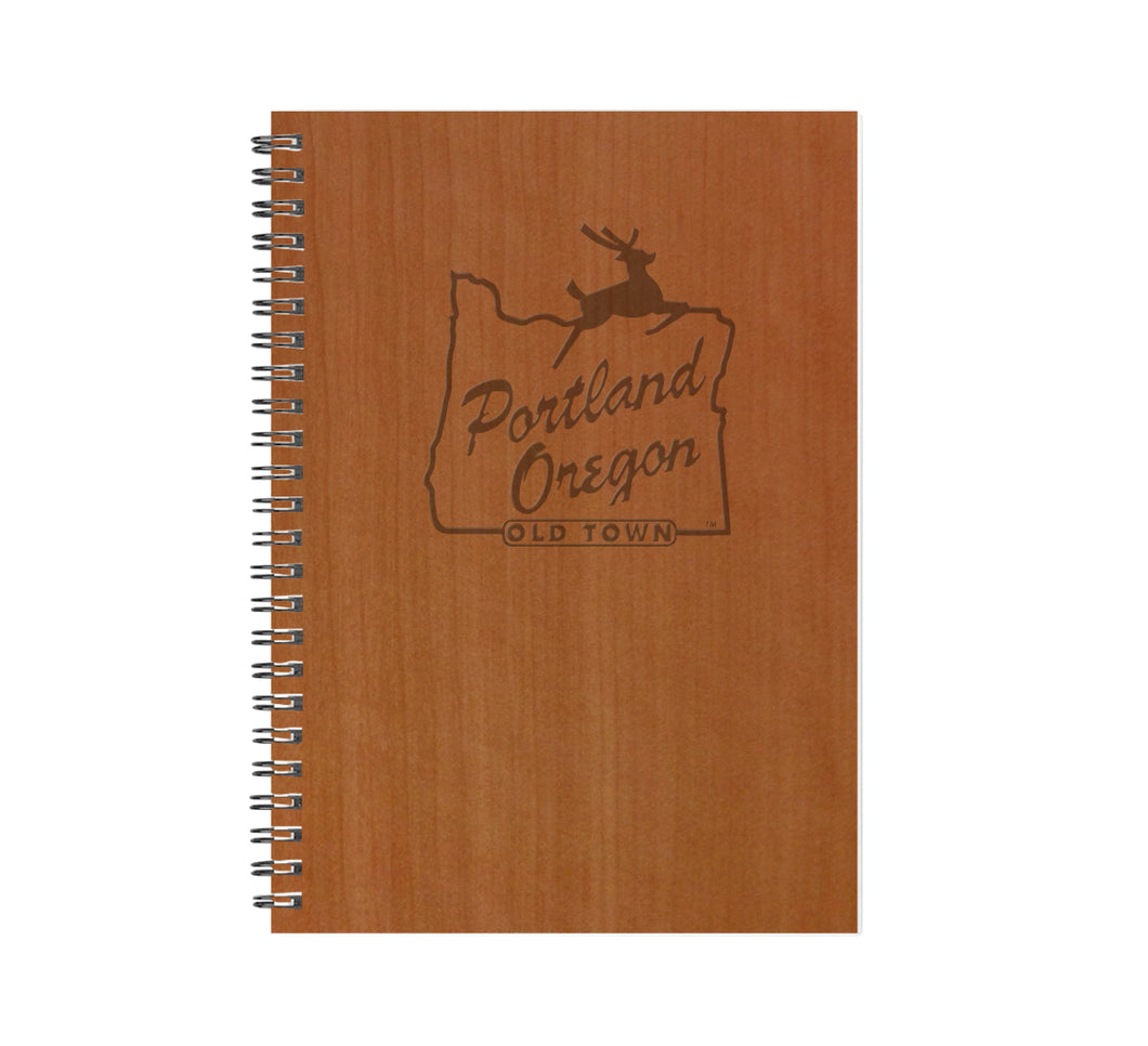 Portland Stag Sign Wood Journal