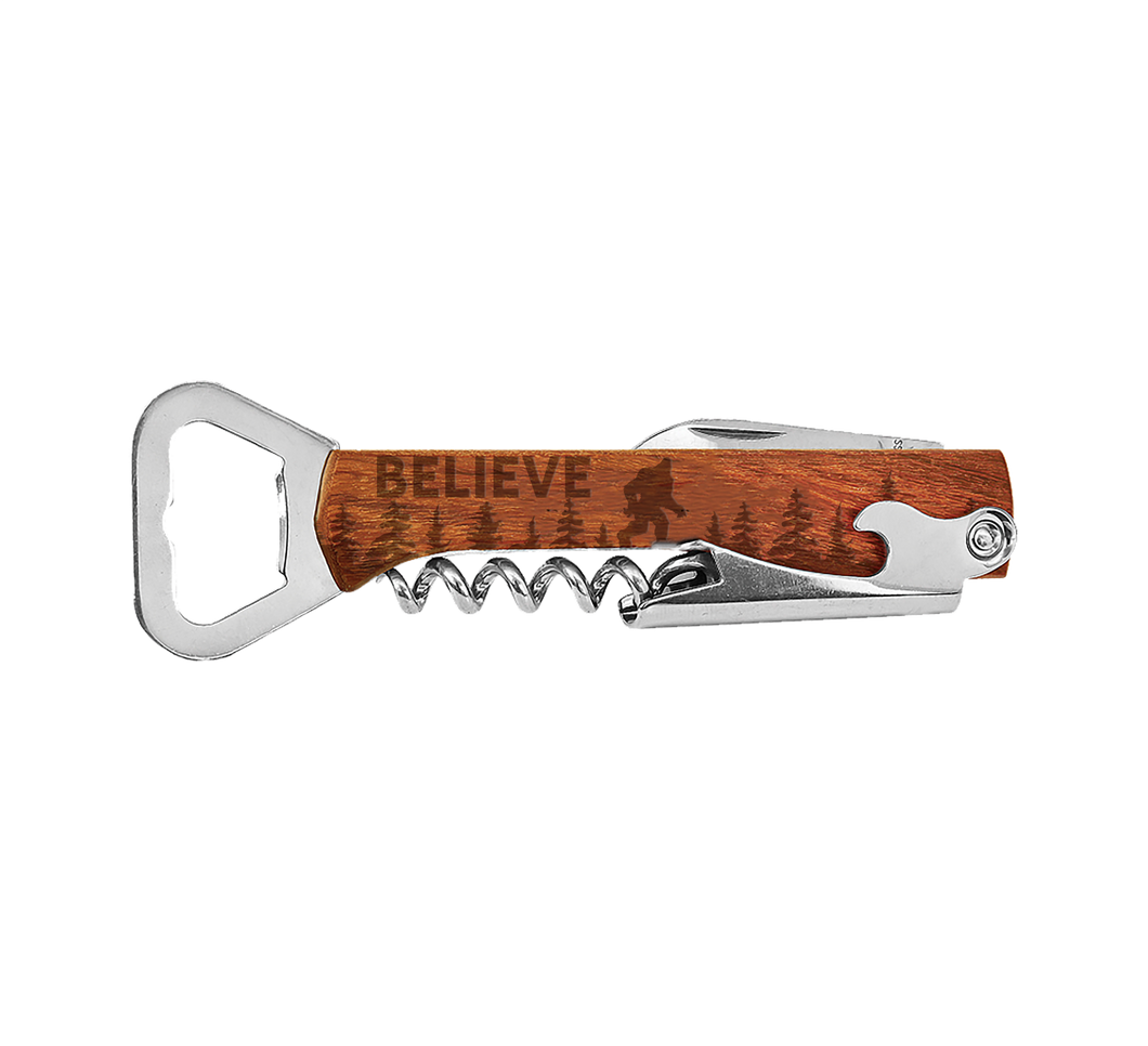 Believe in Bigfoot Corkscrew