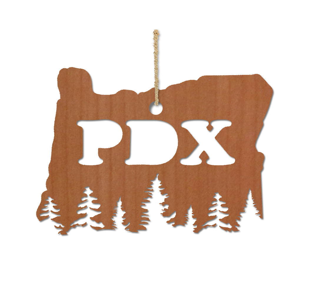 PDX Treeline Wood Ornament