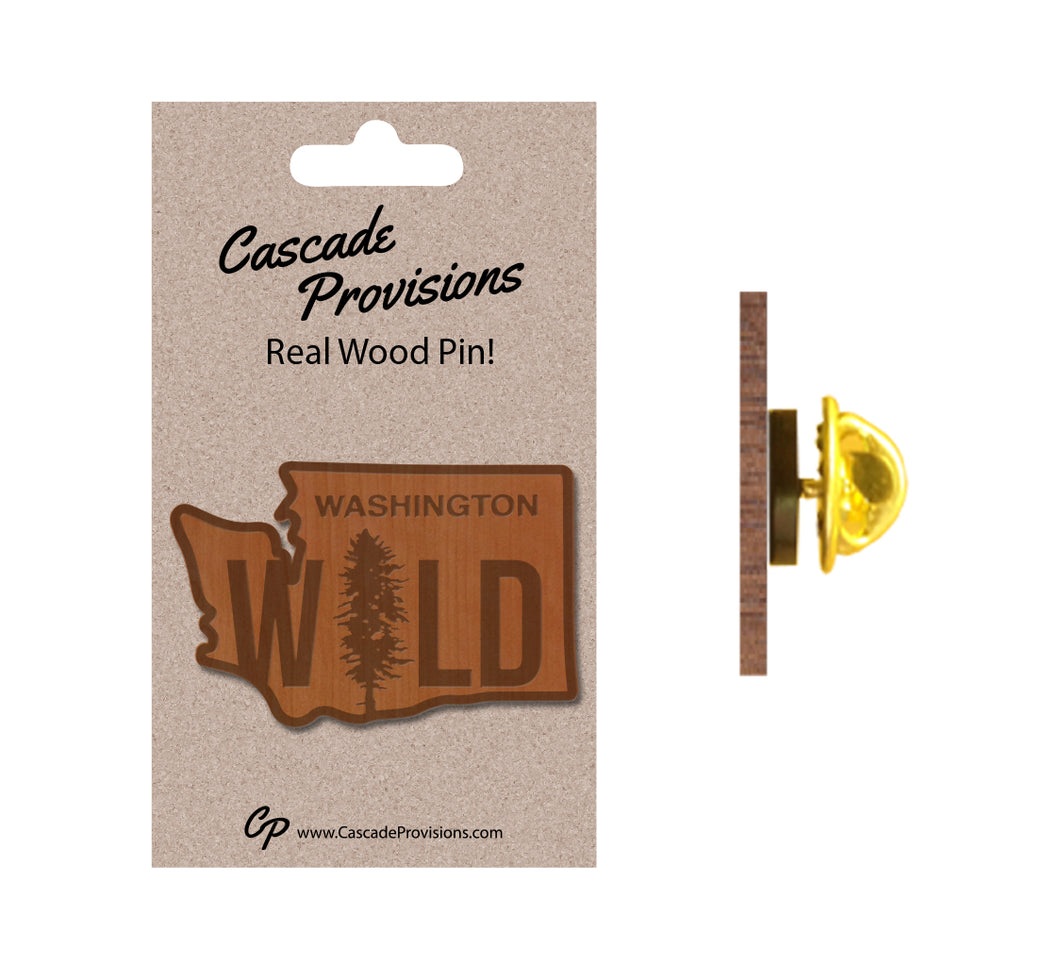 Wild WA Wood Pin