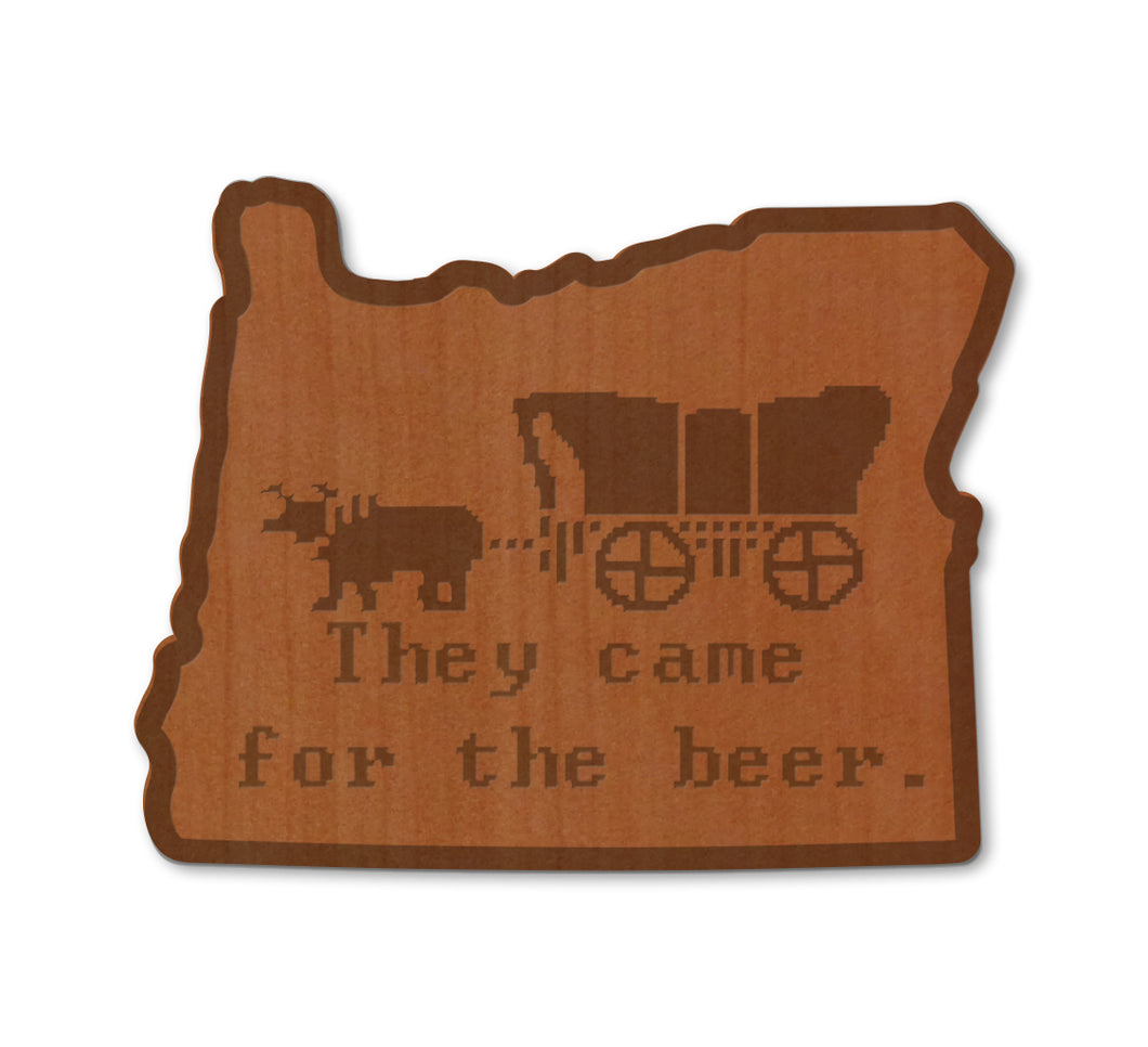 OR Trail In Oregon Wood Magnet