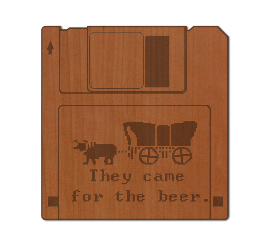 OR Trail Floppy Disc Wood Magnet