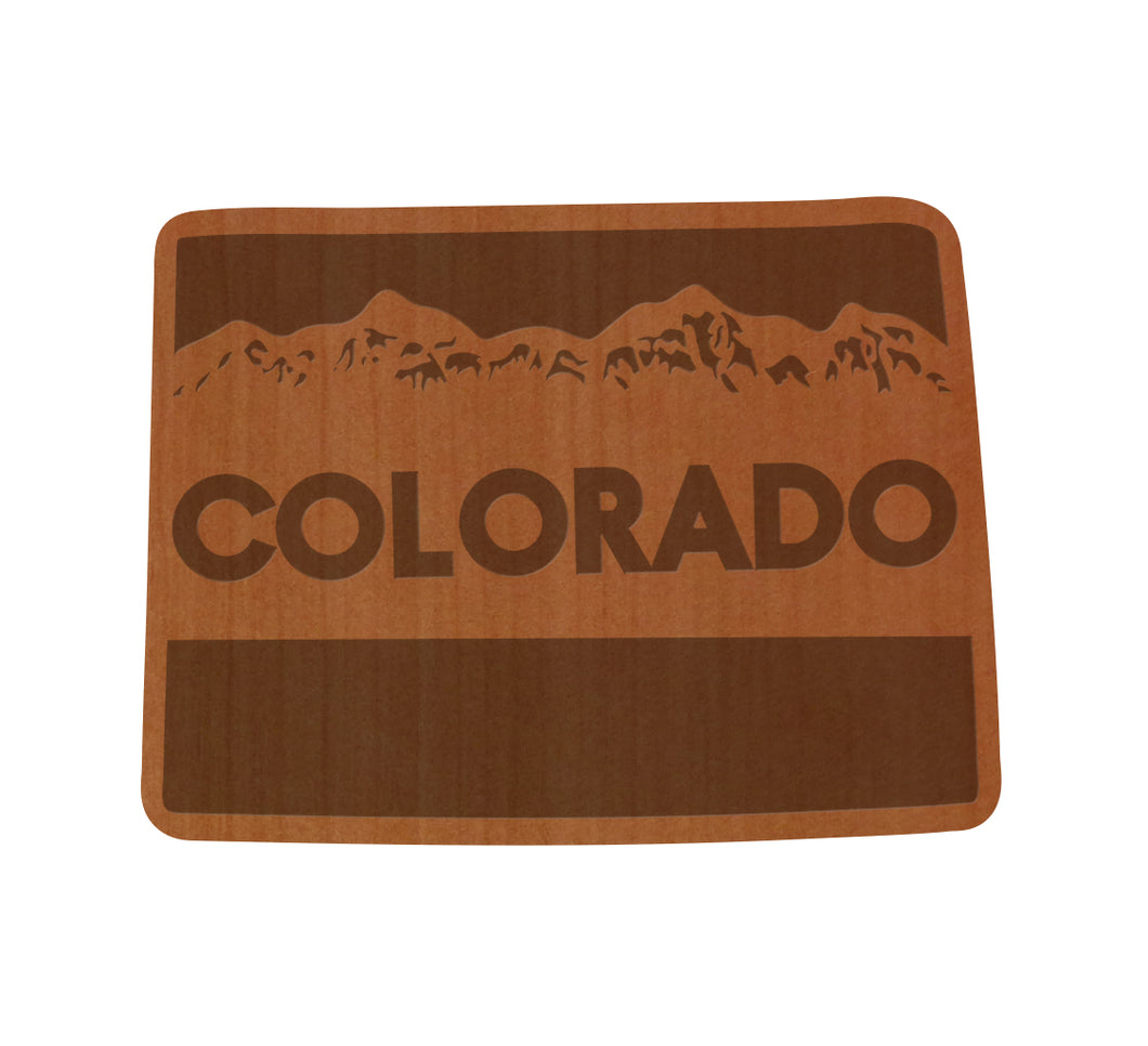 CO in CO Wood Sticker