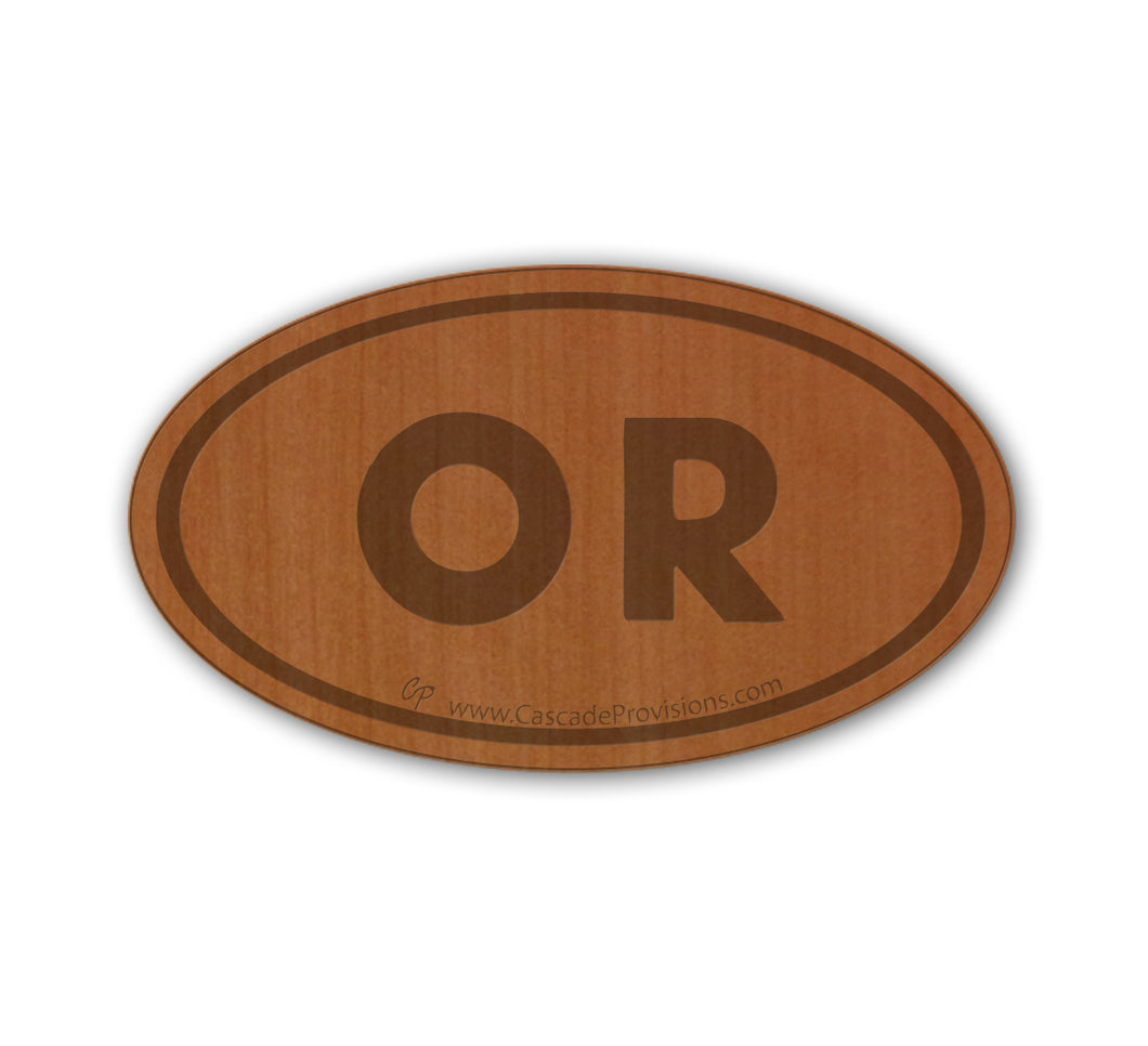 Euro OR Wood Magnet