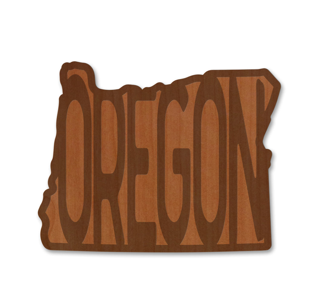 Oregon In OR Wood Magnet