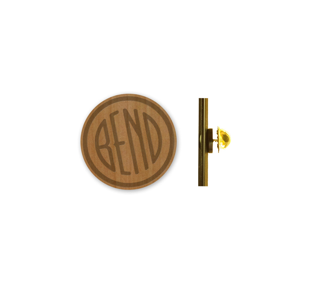 Bend Circle Wood Pin