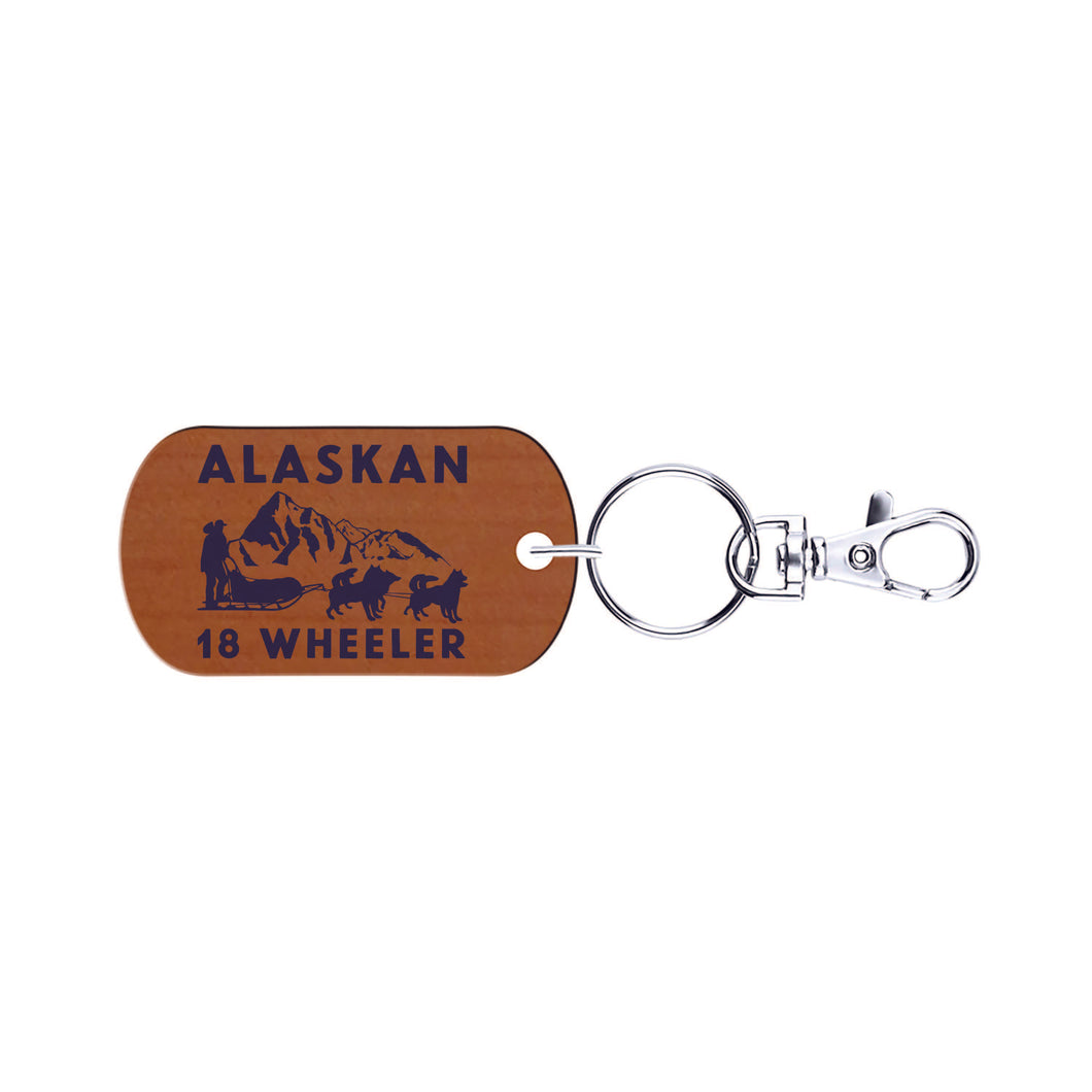 Alaskan 18 Wheeler Keychain